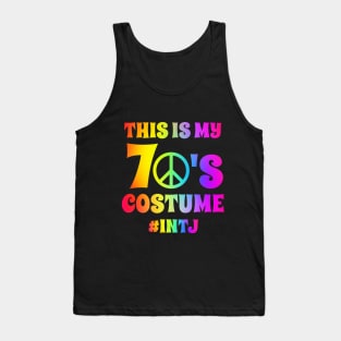 Groovy INTJ This Is My 70s Costume Halloween Party Retro Vintage Tank Top